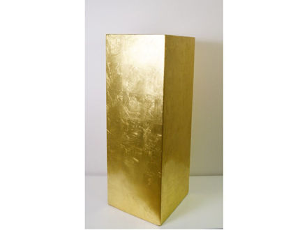 Slika Postament,31x31x71cm, fiber glass, sjaj zlatni
