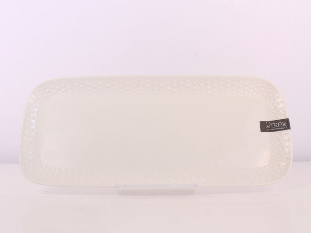 Slika Tanjur za serviranje porculan 36 cm x 16 cm - Drops white