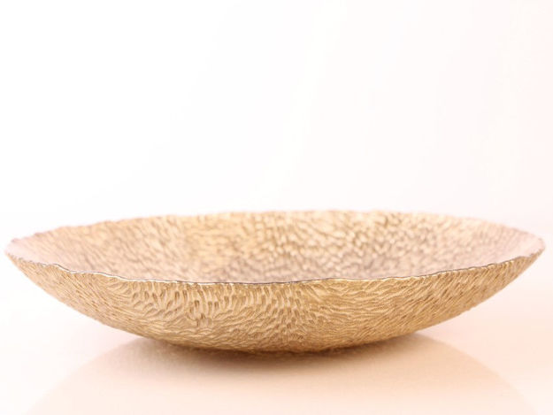 Slika Zdjela dekorativna s uzorkom staklo 21 cm-smeđa