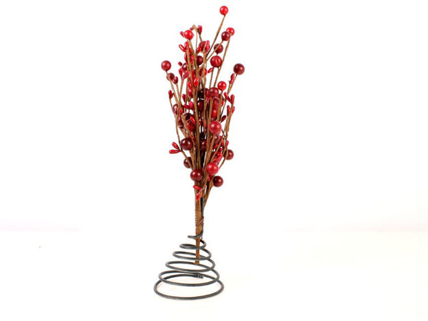 Slika Ukras za stol grana sa crvenim bobicama H 20 cm