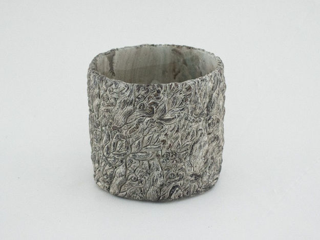 Slika Cement posuda okrugla D13XH12 cm Herbal