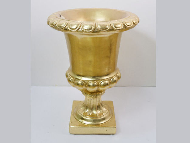 Slika Vaza dekorativna,46.5x46.5x63.5cm, fiber glass, sjaj zlatna