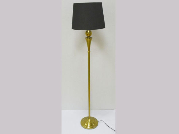 Slika Lampa podna 161cm. zlatna sa crnim sjenilom