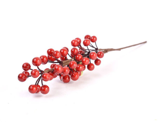 Slika Grana dekorativna berry 36 cm, crvena