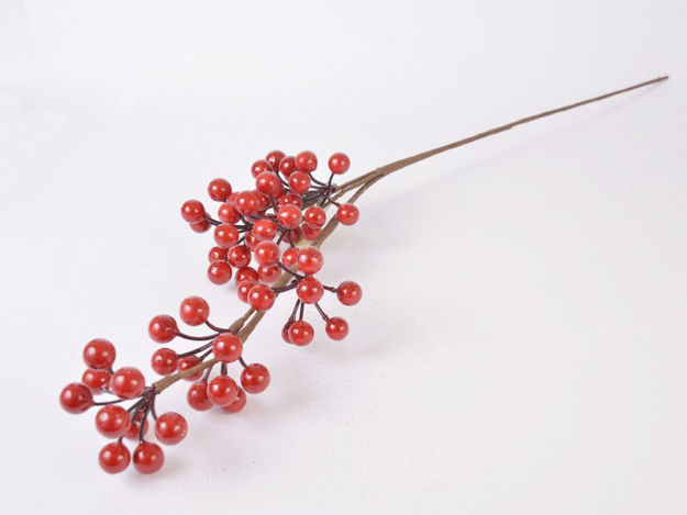Slika Grana dekorativna berry 62 cm, crvena