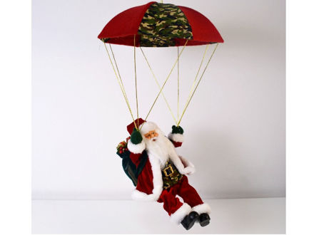 Slika Djed Božićnjak sa padobranom 73 cm