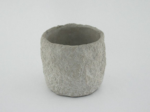 Slika Cement posuda okrugla D12XH11 cm kamen
