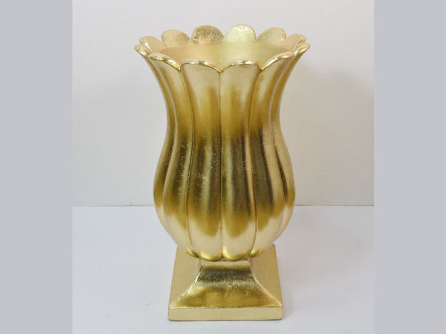 Slika Vaza dekorativna,36x36x60cm  , fiber glass, sjaj zlatna