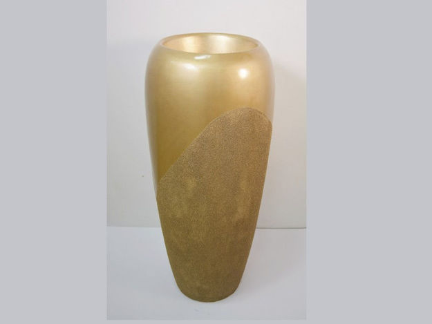 Slika Vaza dekorativna,38x38x88cm, fiber glass,sjaj zlatna