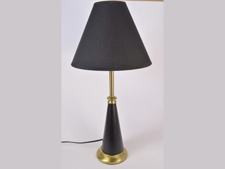 Slika Lampa 58cm. crno-zlatna sa crnim sjenilom