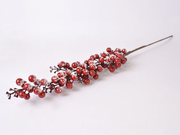 Slika Grana dekorativna berry 59 cm, zasnježena