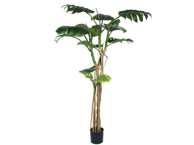Slika Umjetno drvo monstera 180 cm u loncu, 13 listova