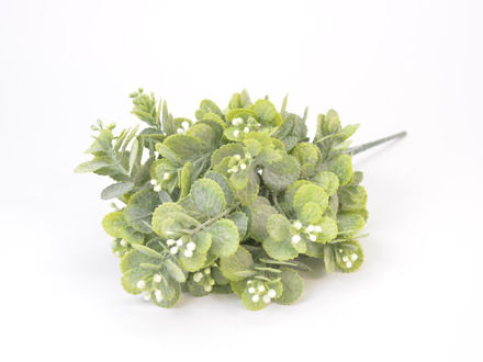 Slika Buket zelenila 35 cm, 5 grana, zelena/bijela