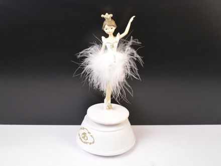 Slika Glazbena dekoracija balerina, 10.5*10.5*22.5cm, polyresin