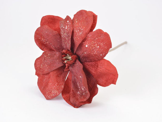 Slika Magnolija pika 35 cm; gliter; crvena