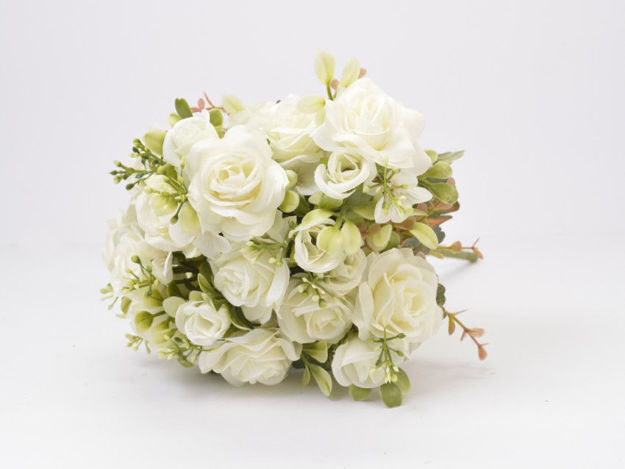 Slika Buket ruža 38 cm; bijela