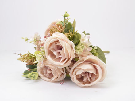 Slika Buket ruža mix 43 cm; roza