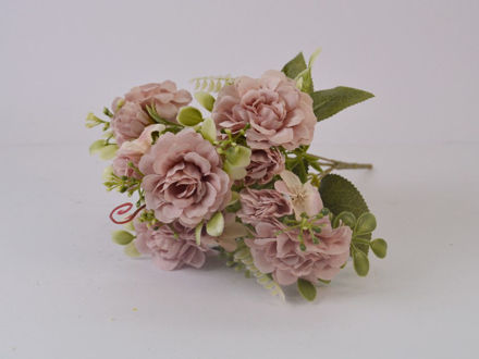 Slika Buket mini ruža 33 cm; ljubičasta