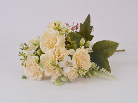 Slika Buket mini ruža 33 cm; bijela