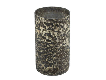 Slika Staklo vaza cilindar h18 d10cm šampanj s efektom
