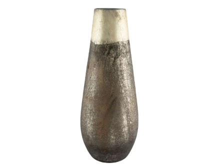 Slika Staklo vaza soda h45 d17cm o8cm šampanj/smeđa