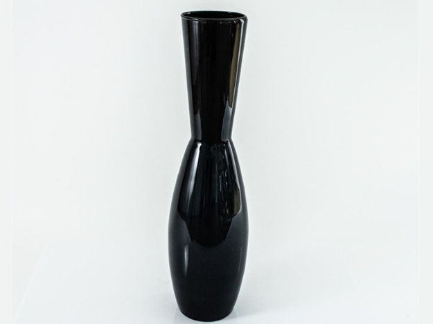 Slika Staklo vaza h82d21cm o16cm crna