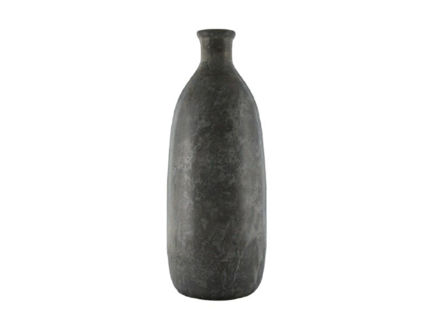 Slika Staklo vaza h33d11cm o5cm siva s preljevom boja