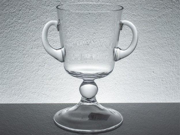Slika Staklo vaza pehar h22,5cm d18cm o12,5cm