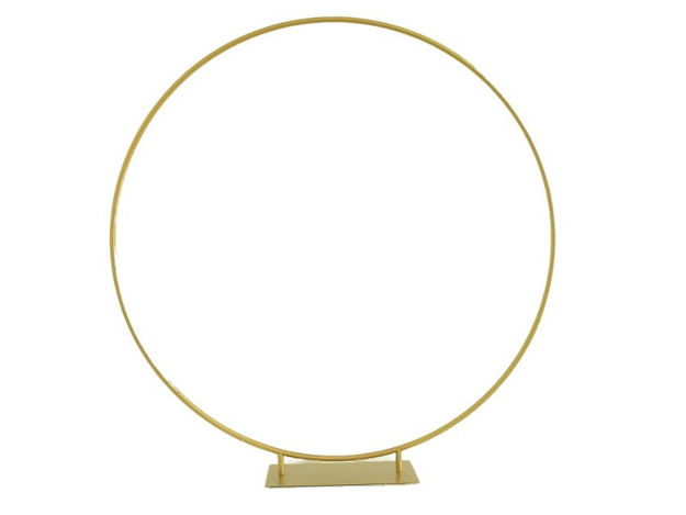 Slika Obruč zlatni metalni - 120cm
