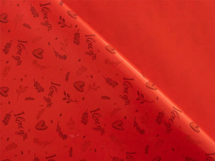Slika Arak kartopak Love 70x100cm 10kom bijela/crvena