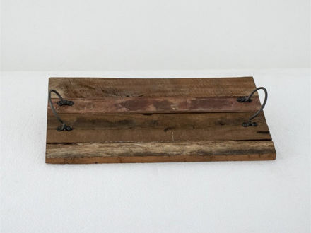 Slika Drveni pladanj s ručkama h2cm 50x30cm natur