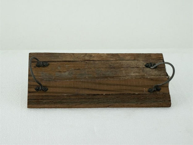 Slika Drveni pladanj s ručkama h2cm 40x20cm natur