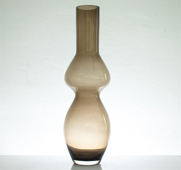 Slika Staklo vaza h70 d21,5cm o10cm šlif-topaz