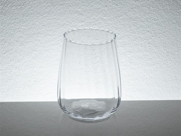 Slika Staklo vaza optic h16,5d,13cm o10cm