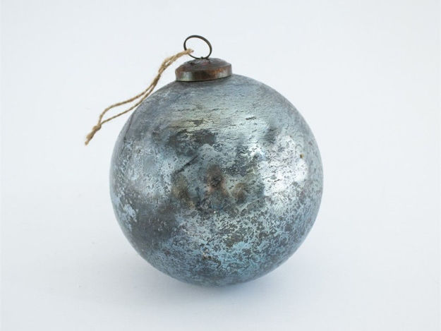 Slika Staklena kuglica 13cm sv.plava