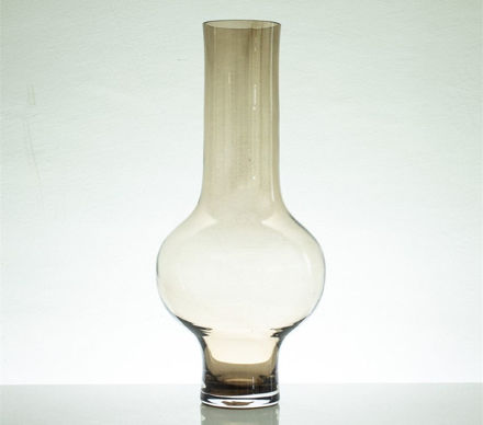 Slika Staklo vaza H62,5D28cm O12cm  šlif - topaz