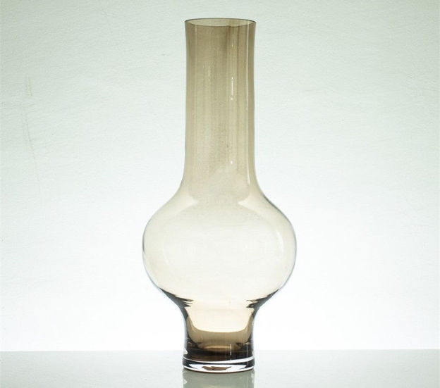 Slika Staklo vaza H62,5D28cm O12cm  šlif - topaz