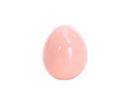 Slika Jaje dekorativno porculan, 5.3x5.3x6.3cm-roza