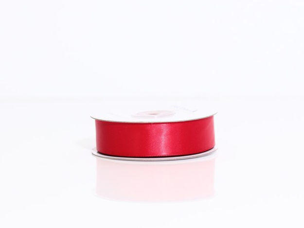 Slika Traka saten 25mm/25m premium ruby crvena