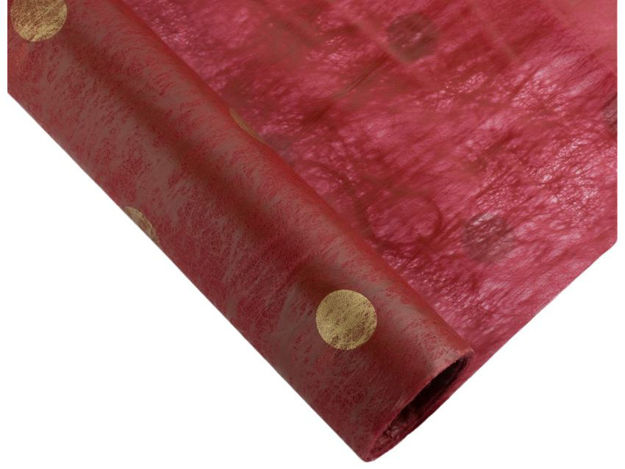 Slika Flizelin 35 g točke rola 60 cm/10m crvena/zl.točke