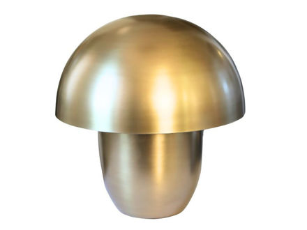 Slika Lampa metal stolna 30x30 h33cm. Zlatna