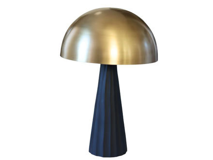 Slika Lampa metal stolna 30x30h46cm. Zlatna/crna