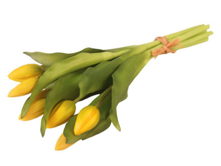 Slika Buket tulipana 29 cm, 7 grana, žuta