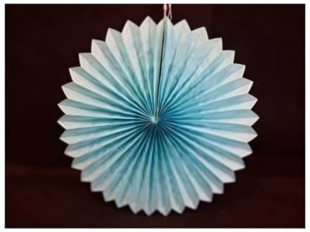 Slika Papirnate rozete - 30 cm svj.plave