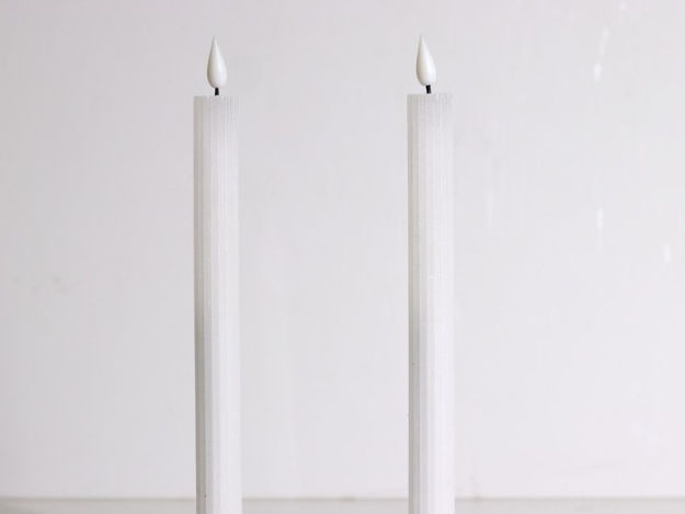 Slika Led svijeća pencil x2kom d2,2 h29cm-bijela