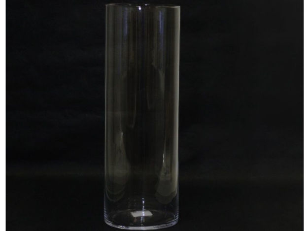Slika Staklo vaza cilindar h50 d18.5cm.