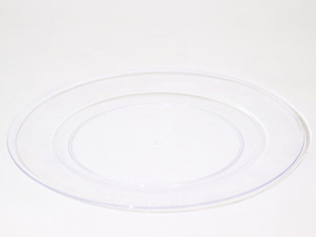Slika Tanjur plastični 33 cm transparent