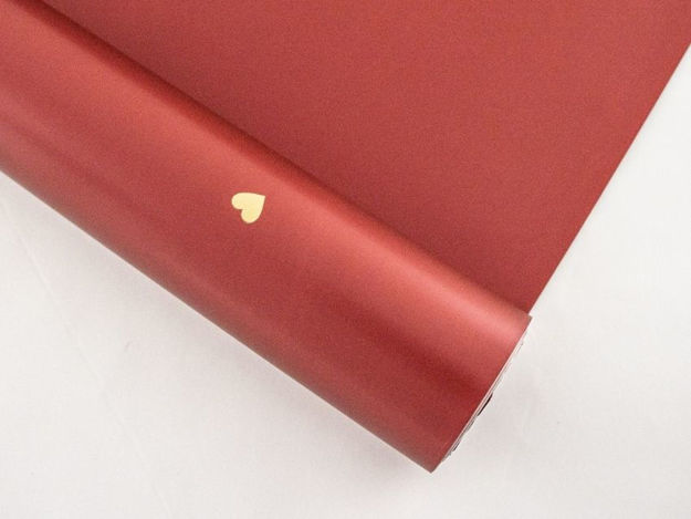 Slika Charm folija srca mini rola 58cm/15m crvena/zlata