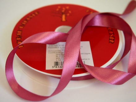 Slika Traka saten 16mm/50mt standard rosy mauve 165