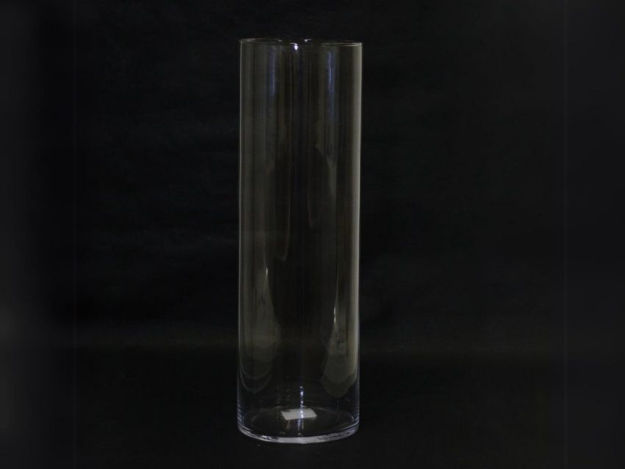 Slika Staklo vaza cilindar h60 d19cm.